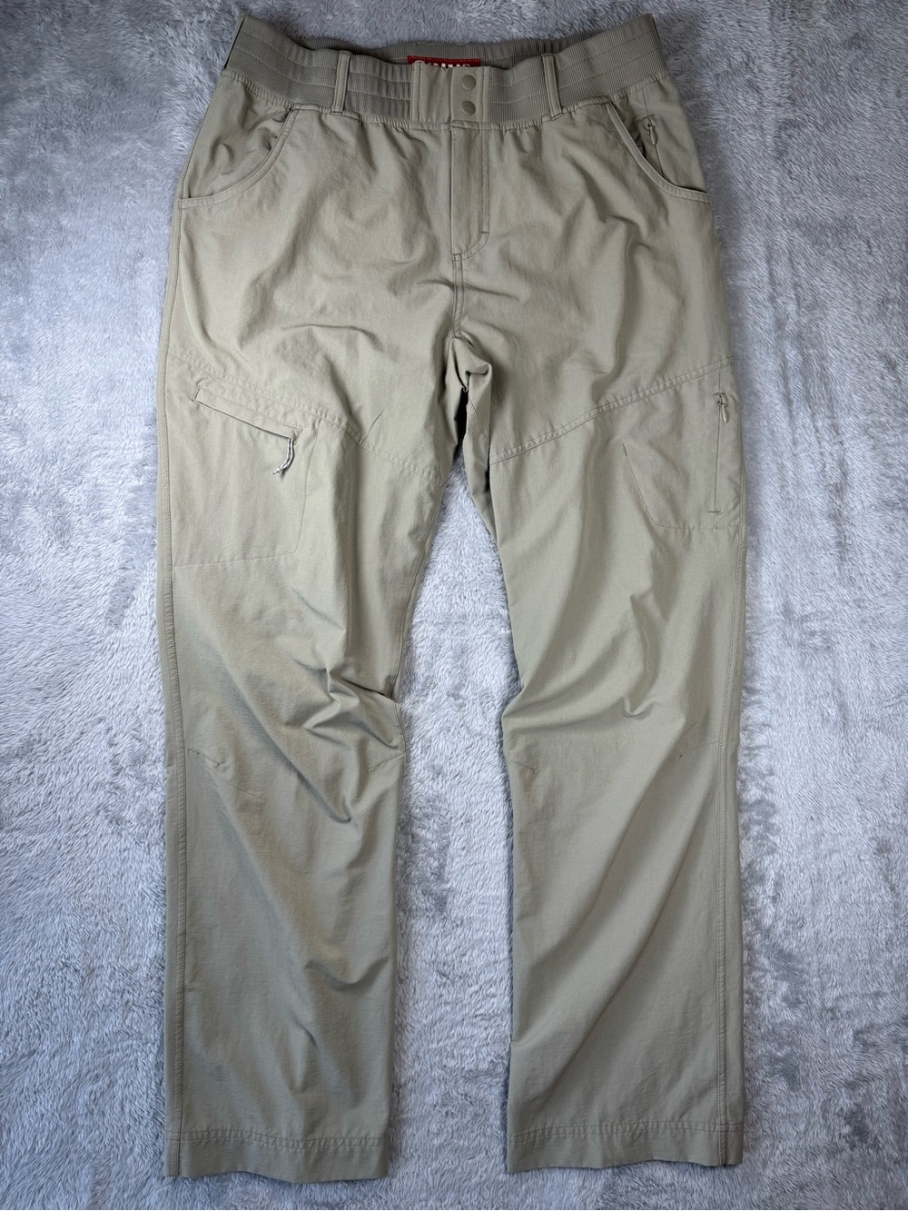 Simms Fishing Hiking Pants Women’s Large Stretch Khaki Outdoor